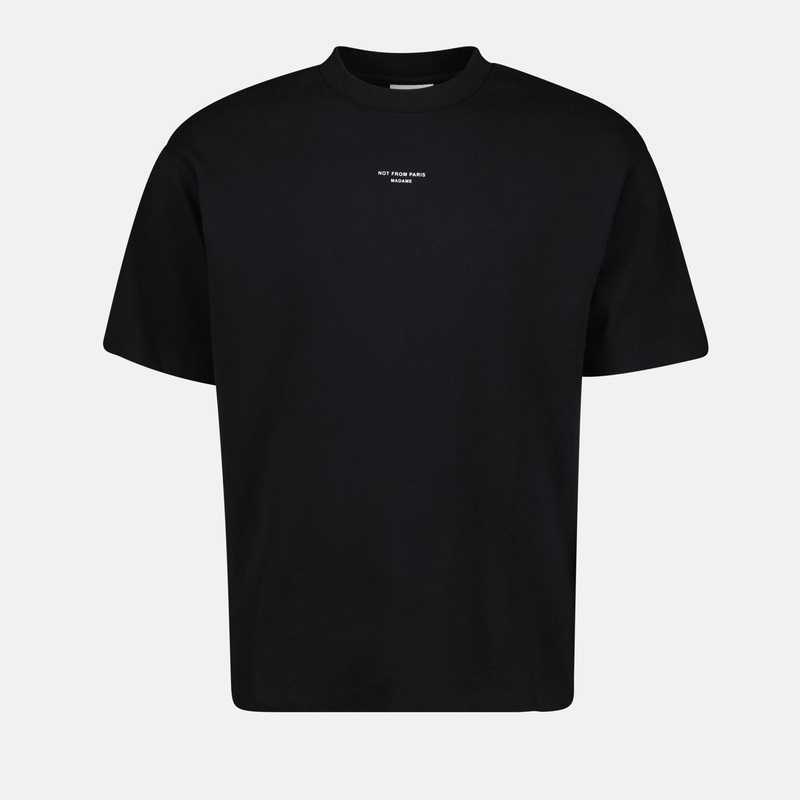 T-shirt Slogan Classique noir|XXS|XS|S|M|L|XL