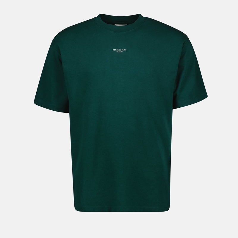 T-shirt Slogan Classique vert|XS|S|M|L|XL