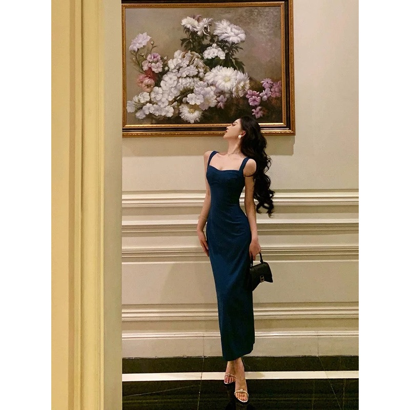 Elegant Blue Prom Dress Formal Evening Party Dress Birthday Dress J6477